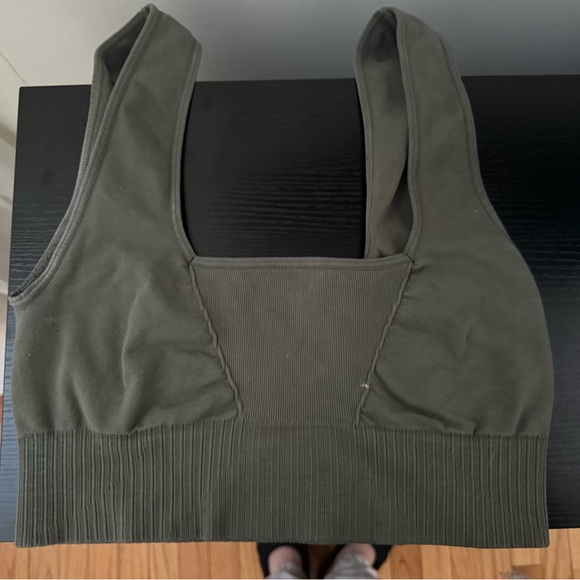 Free people olive sports bra size M/L - Picture 2 of 3